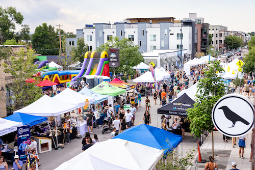 A bounce house will be at Tennyson St Fair all day.